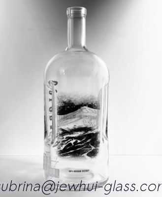comprar Flint Fancy Rum Bottle Aluminium estupendo Cork Square Glass Decanter de madera online manufacture