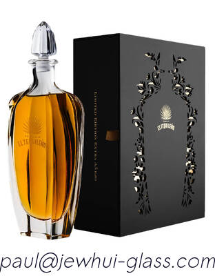 comprar Extra Enejo, Reposado, Botella de vidrio de tequila de plata, botella de vidrio Super Flint con tapones de vidrio Fabricación en línea