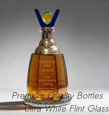 comprar Arman Vodka Brandy Glass Bottle alrededor de la botella formada 1000ML del alcohol Fabricación en línea