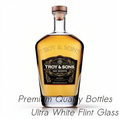 comprar La botella de cristal del alcohol de Cork Sealing Tory Sons 500ML grabó en relieve la superficie de la etiqueta Fabricación en línea