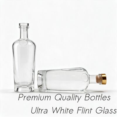 Comprar Botellas redondas de vidrio de alcohol Rondas de ron, Sochu, whisky Botellas de vidrio de licor 700ml, 750ml Fabricación en línea
