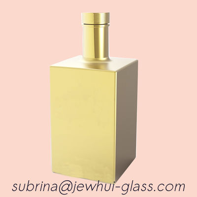 comprar hoja de oro de sellado caliente de electrochapado de oro 1050g de la botella de vidrio del cuadrado 0.7L online manufacture