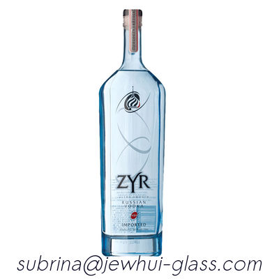 comprar Botella vacía de cristal superior ZYR de la vodka con la pantalla que imprime la botella de la vodka 1000ml online manufacture