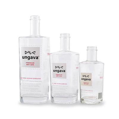 comprar alto del óvalo 202m m de Gin Bottle Square Gin Bottle del vidrio de 375ml 1000ml online manufacture
