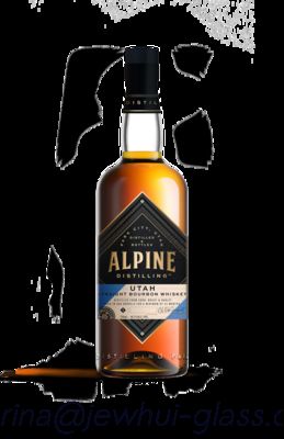 Buen precio 750ml Apline Whiskey  Glass Bottle -Customization, Super Flint Glass Bottle, American Rum en línea