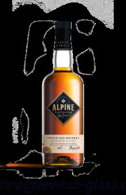 Buen precio 750ml Apline Whiskey  Glass Bottle -Customization, Super Flint Glass Bottle, American Rum en línea