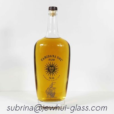 Buen precio 1000ml  Whisky Glass Bottle, Super Flint,  Australian Rum en línea