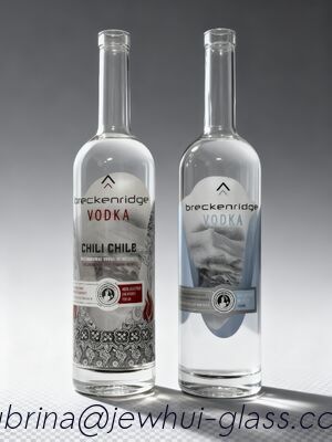 Buen precio Botella de vidrio de 700 ml, 1000 ml -Personalización, Botella de vidrio Super Flint, Vodka de Nueva Zelanda en línea
