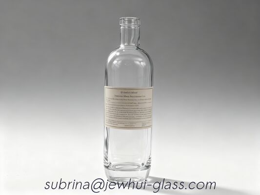 Buen precio Botella de vidrio de vodka de 750 ml -Personalización, botella de vidrio de súper piedra, botella de lujo en línea