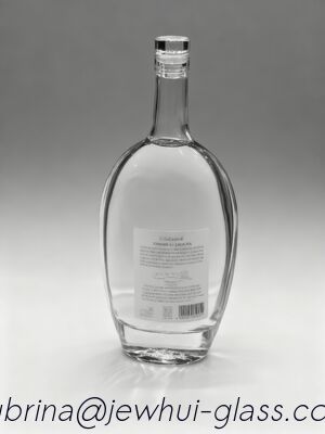 Buen precio Botella de vidrio de vodka de 750 ml -Personalización, botella de vidrio de súper piedra, botella de lujo en línea