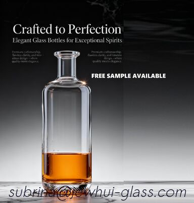 Buen precio 700 ml XO, JIMM Botella de vidrio Gognac -Personalización, Botella de vidrio Super Flint en línea
