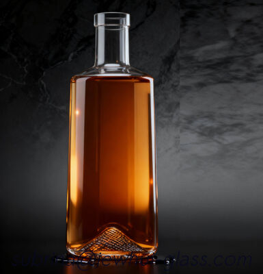 Buen precio 700 ml XO, JIMM Botella de vidrio Gognac -Personalización, Botella de vidrio Super Flint en línea