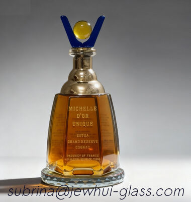 Buen precio Arman Vodka Brandy Glass Bottle alrededor de la botella formada 1000ML del alcohol en línea