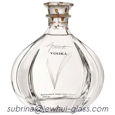 Buen precio Botella de vidrio de vodka Arman de 750 ml en línea