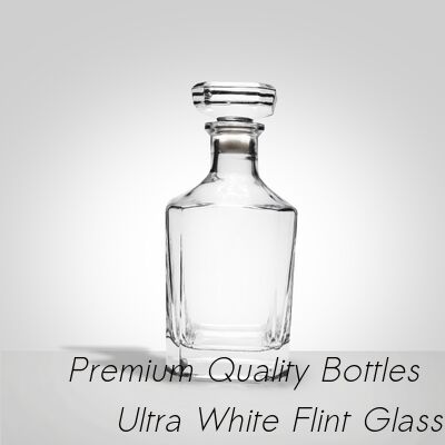 Buen precio Decantador de vidrio tallado Super Flint Diamond, XO, brandy, vodka, licor, ginebra, ron, tequila, whisky, brandy, botella de vidrio de licor con tapones de vidrio macizo en línea