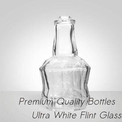 Buen precio Decantador de vidrio tallado Super Flint Diamond, XO, brandy, vodka, licor, ginebra, ron, tequila, whisky, brandy, botella de vidrio de licor con tapones de vidrio macizo en línea