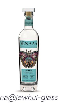 Buen precio 1750 ml de decantador de vidrio, 3000 ml de botella grande de vidrio de prenio, 700 ml de botella de vidrio de tequila de prenio en línea
