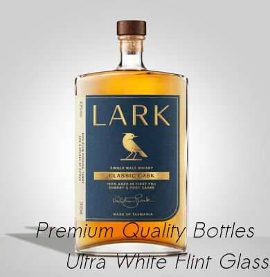 Buen precio Botella de vidrio de whisky extra de 500 ml, extra de sílex, base delgada en línea