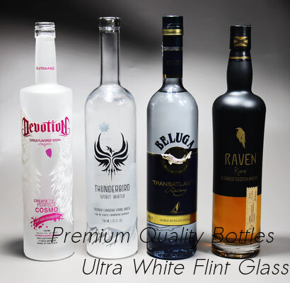 Buen precio 200 ml 500 ml 1750 ml botella de vidrio con letras en relieve 209 botella de vidrio de ginebra en línea