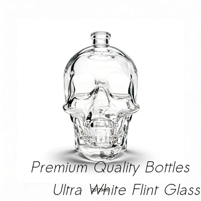 Buen precio Botella de vidrio de vodka con cabeza de cristal de 3000 ml / material de vidrio de súper sílex en línea