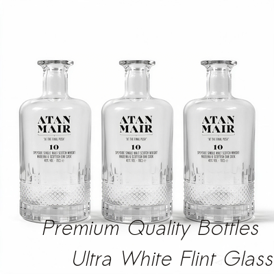 Buen precio Whisky estupendo de Field For Vodka del tonelero de Flint Sphere Glass Bottle 500ml 5000ml en línea